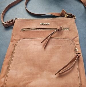 Vintage ESTALON Leather Crossbody Bag